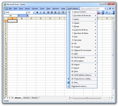 asap utilities for excel disappeared